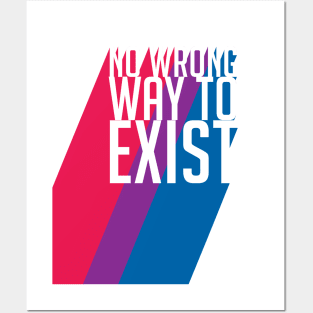 Bisexual Pride No Wrong Way to Exist Posters and Art